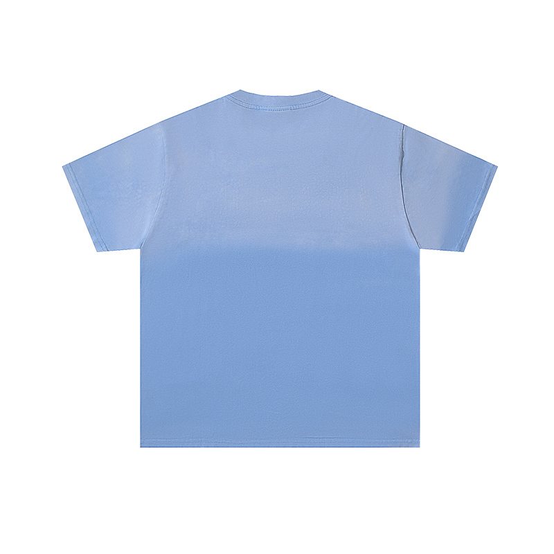 VALE USA Light Blue Rhinestone Graphic T-Shirt ¡ª back