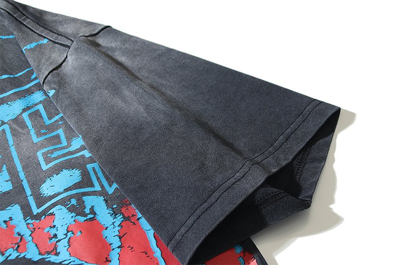 VALE USA Spider Festival Graphic Washed Black T-Shirt ¡ª detail