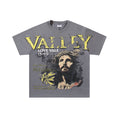 VALE USA Washed Gray Front Graphic T-Shirt ¡ª hero