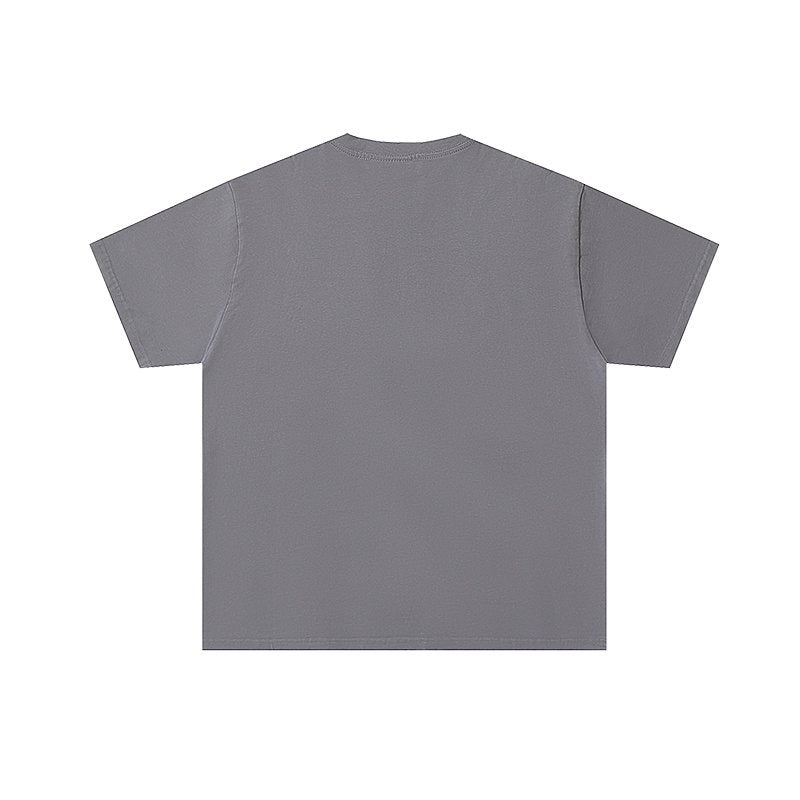 VALE USA Washed Gray Front Graphic T-Shirt ¡ª back