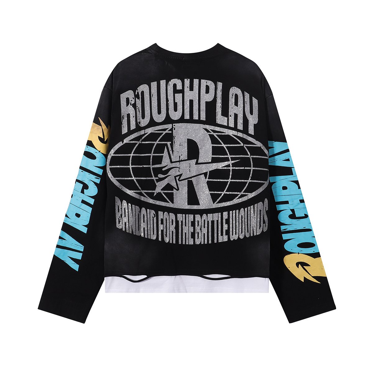 Rough Play Flyers Graphic Long-Sleeve T-Shirt ¡ª back