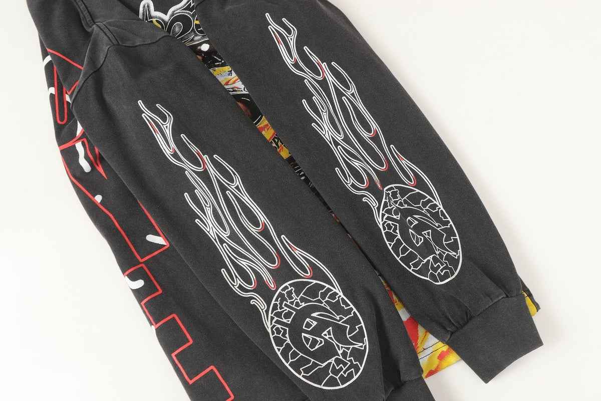 Godspeed Racing Skull Graphic Long-Sleeve T-Shirt ¡ª detail