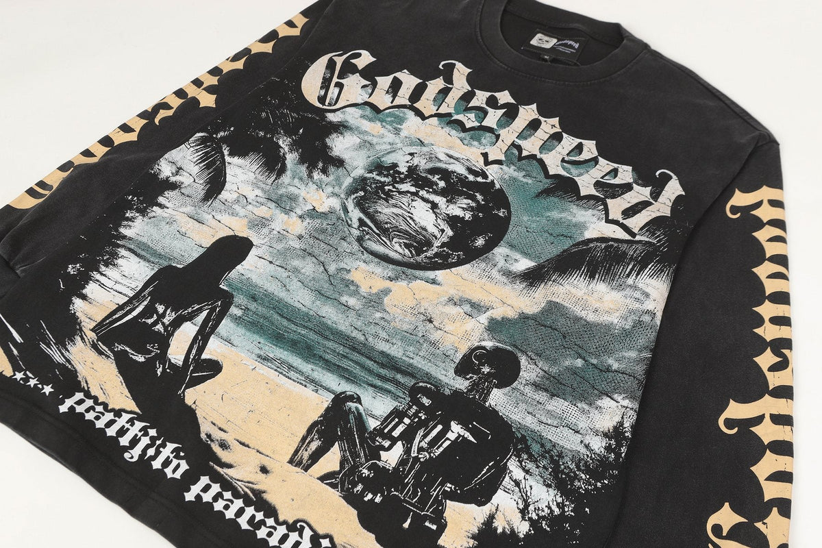 Godspeed Pacific Paradise Graphic Long-Sleeve T-Shirt ¡ª detail