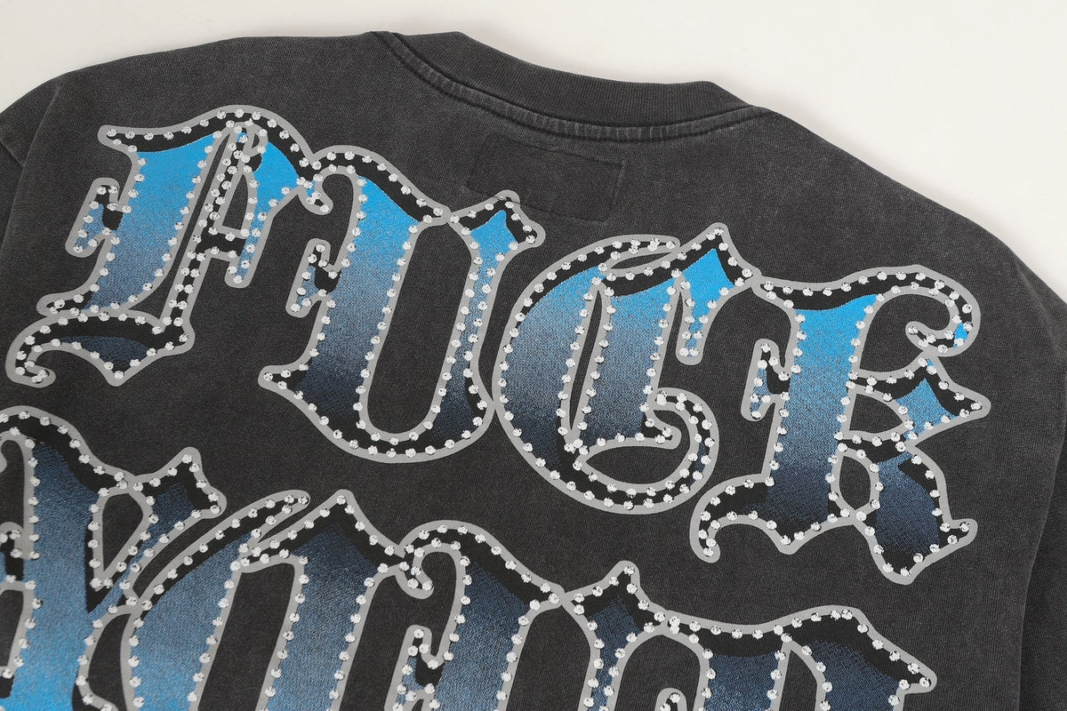 Godspeed Washed Black Dog Graphic Long-Sleeve T-Shirt ¡ª detail
