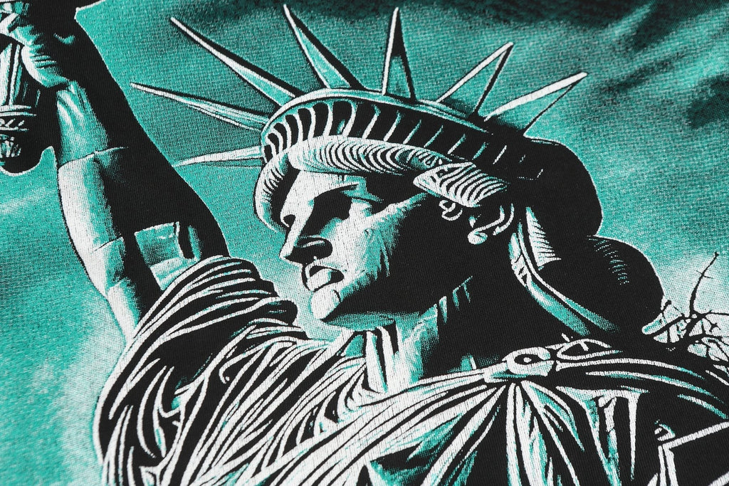 Godspeed Statue of Liberty Graphic Long-Sleeve T-Shirt ¡ª detail