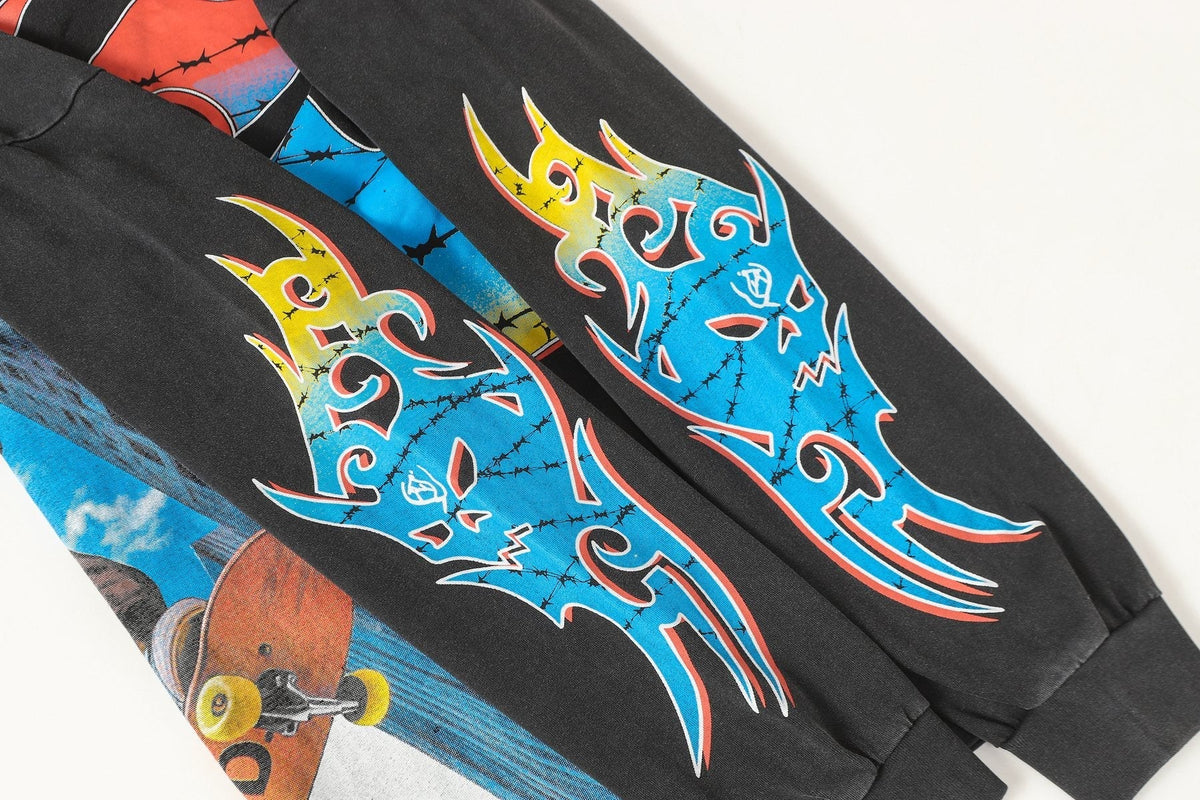Godspeed Washed Rock Graphic Long-Sleeve T-Shirt ¡ª detail