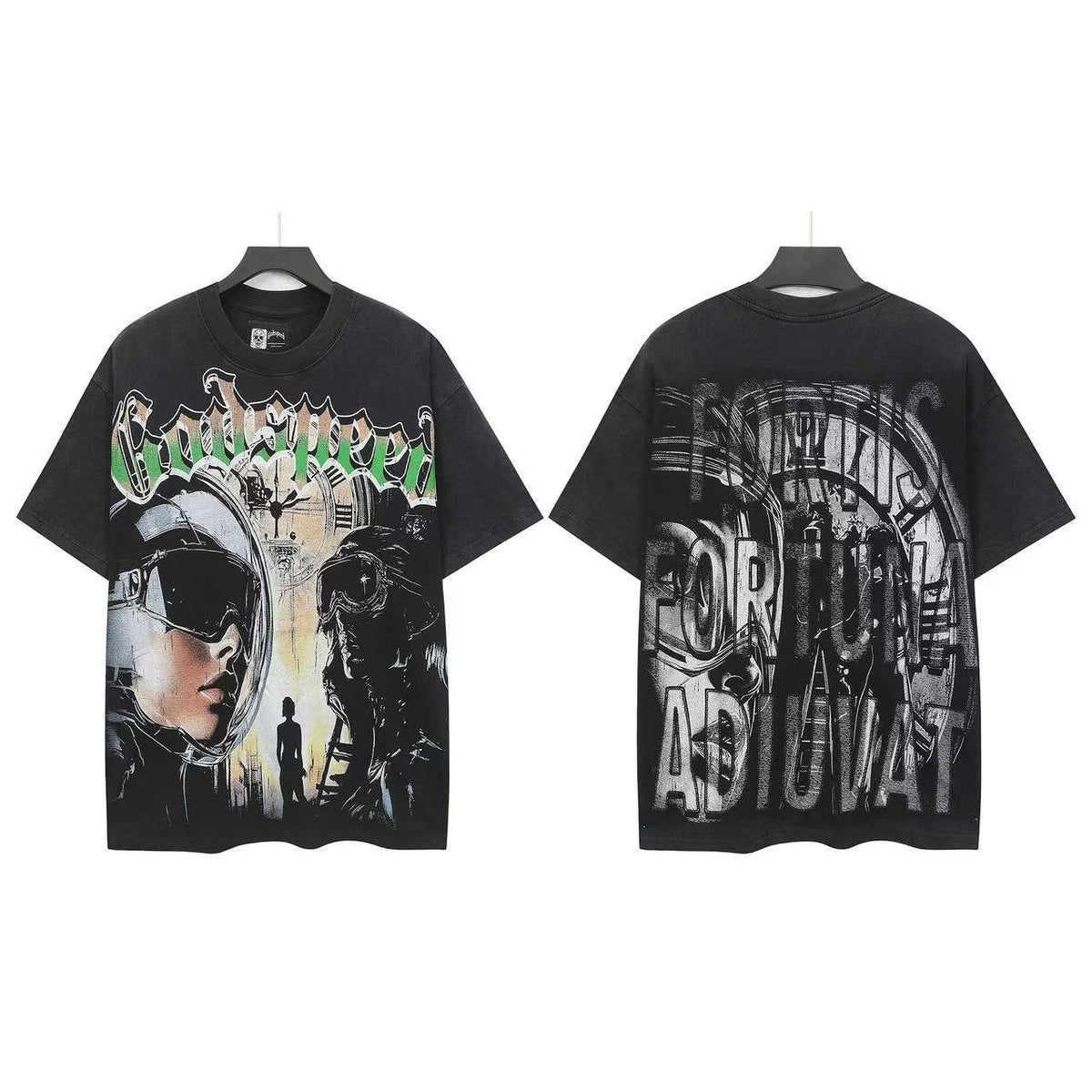 Godspeed Astronaut Helmet Graphic T-Shirt ¡ª front