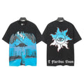 Godspeed Blue City Helicopter Sun-Eye Graphic T-Shirt ¡ª front
