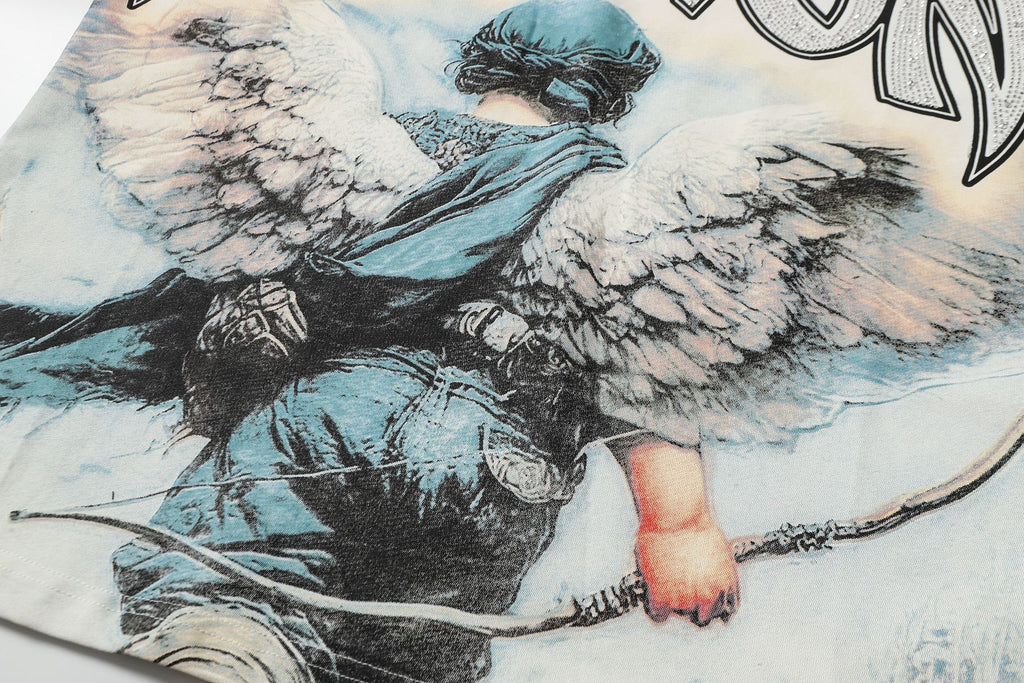 MIXED EMOTION Angel Graphic T-Shirt ¡ª detail