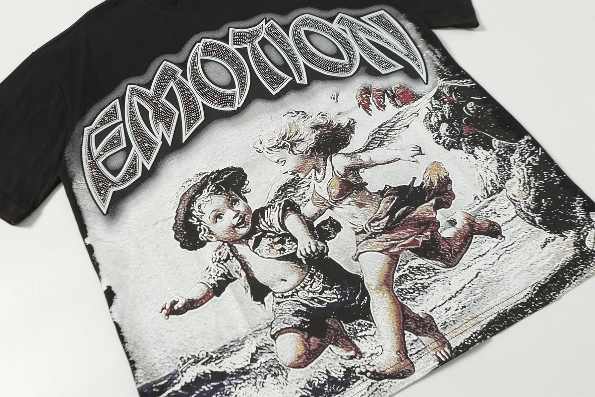 MIXED EMOTION Angel Beach Graphic T-Shirt ¡ª detail