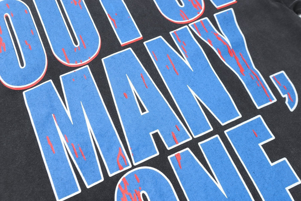 Godspeed Washed Black Rock Graphic T-Shirt ¡ª detail