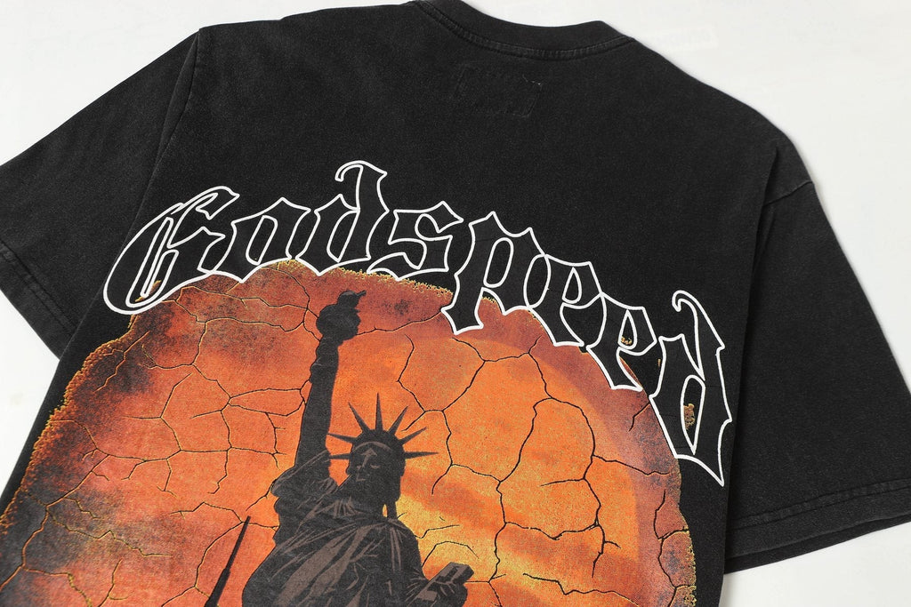 Godspeed Statue of Liberty Graphic T-Shirt ¡ª detail