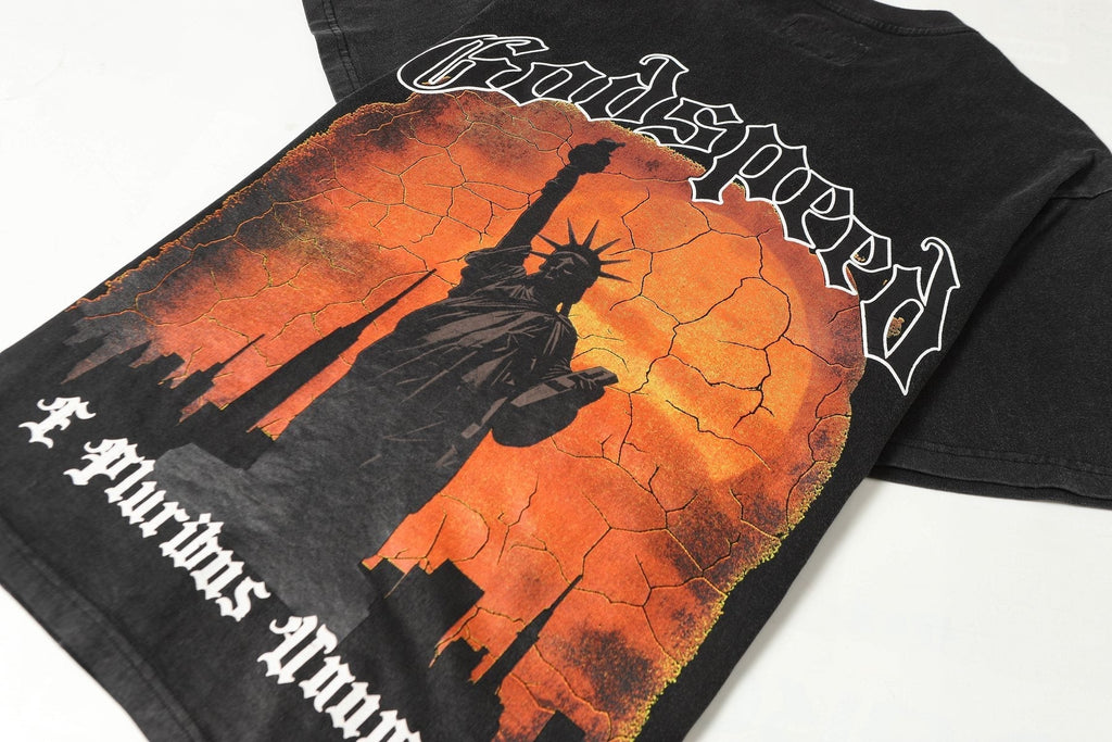 Godspeed Statue of Liberty Graphic T-Shirt ¡ª detail
