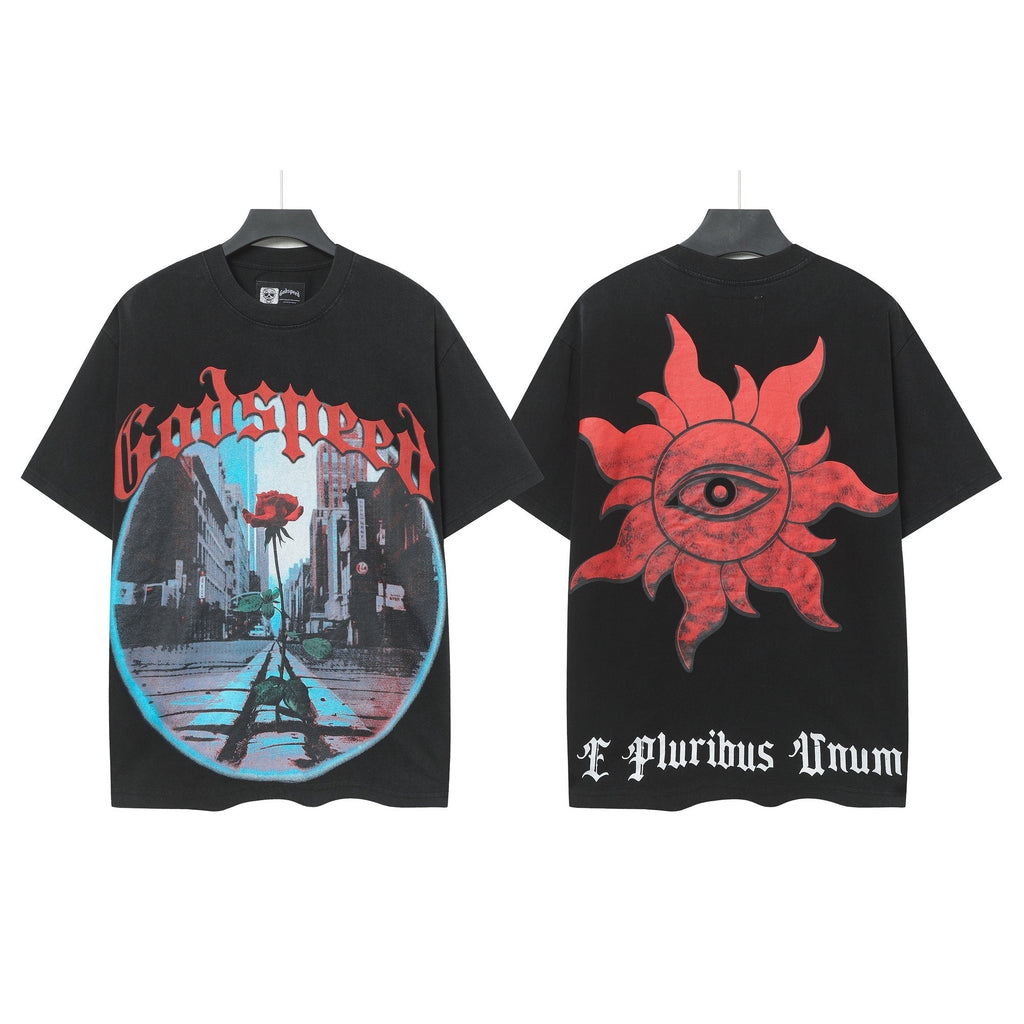 Godspeed E Pluribus Unum Washed Graphic T-Shirt ¡ª hero