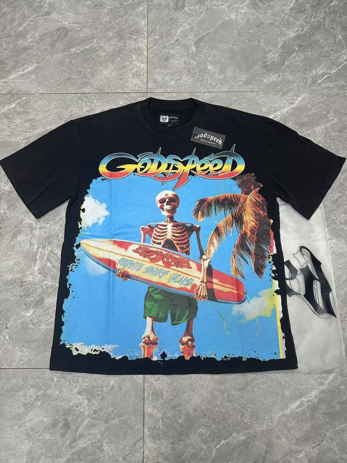 Godspeed Skeleton Surfer Graphic T-Shirt ¡ª context