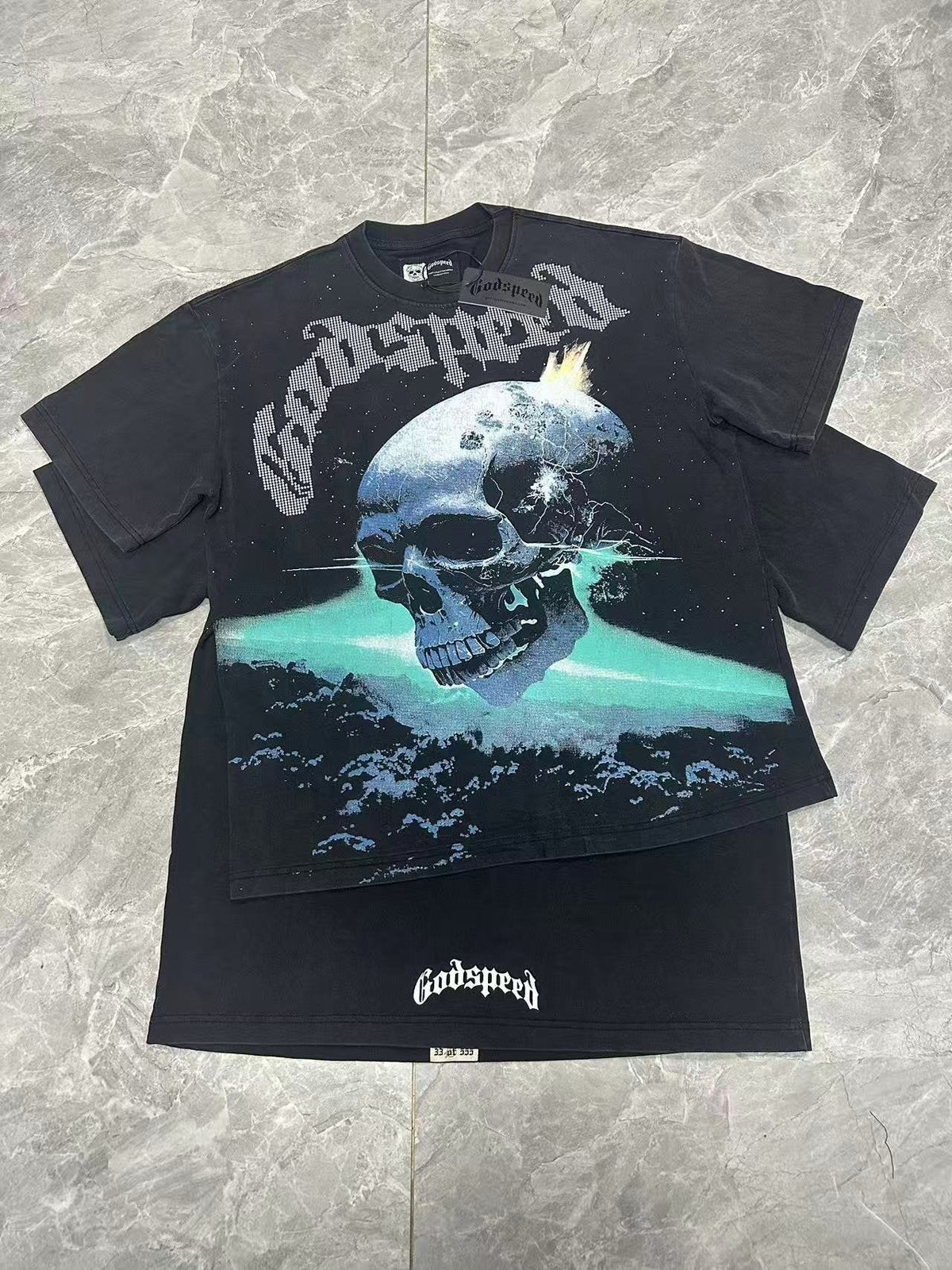 Godspeed Blue Skull Graphic T-Shirt ¡ª context