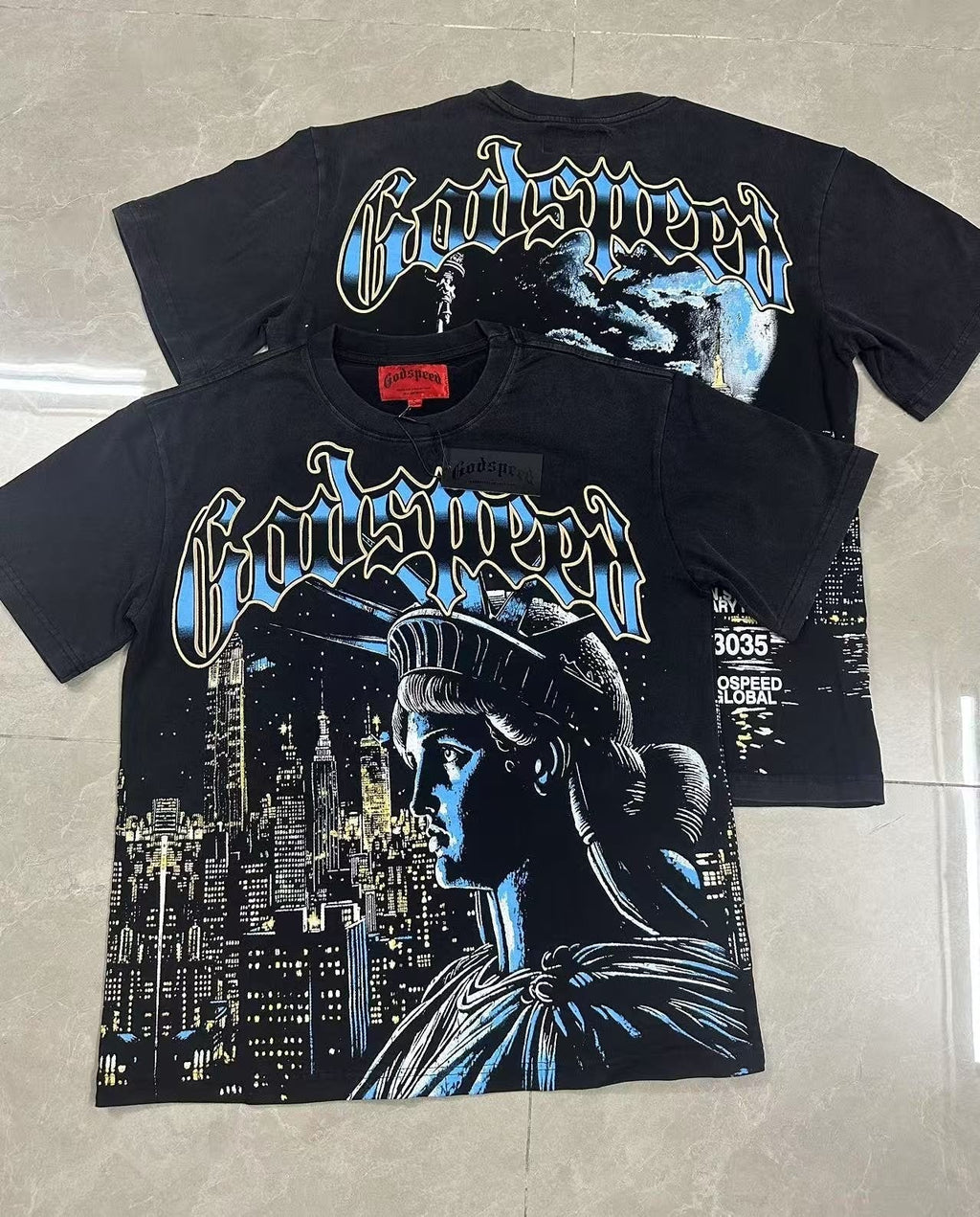 Godspeed Scary Nights Statue of Liberty Graphic T-Shirt ¡ª context