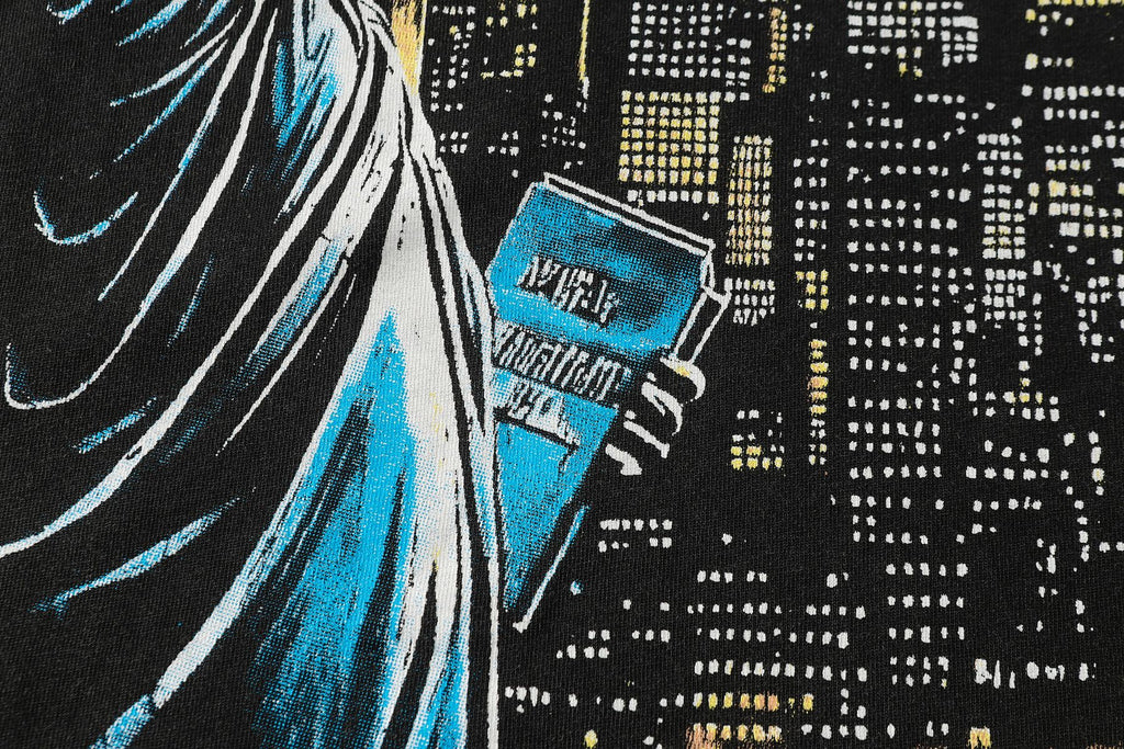 Godspeed Scary Nights Statue of Liberty Graphic T-Shirt ¡ª detail