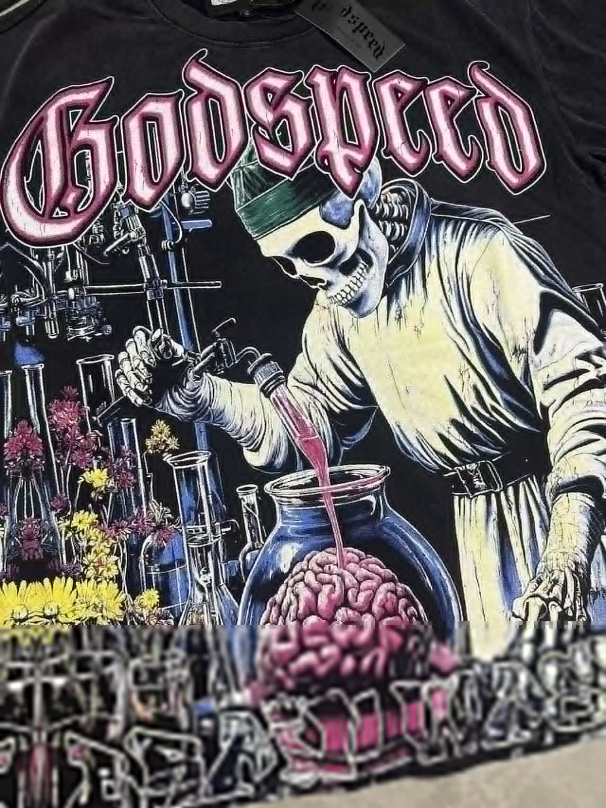 Godspeed Brain Wash Graphic T-Shirt ¡ª detail