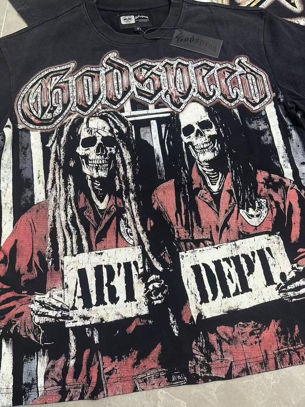 Godspeed Washed Rock Graphic T-Shirt ¡ª detail