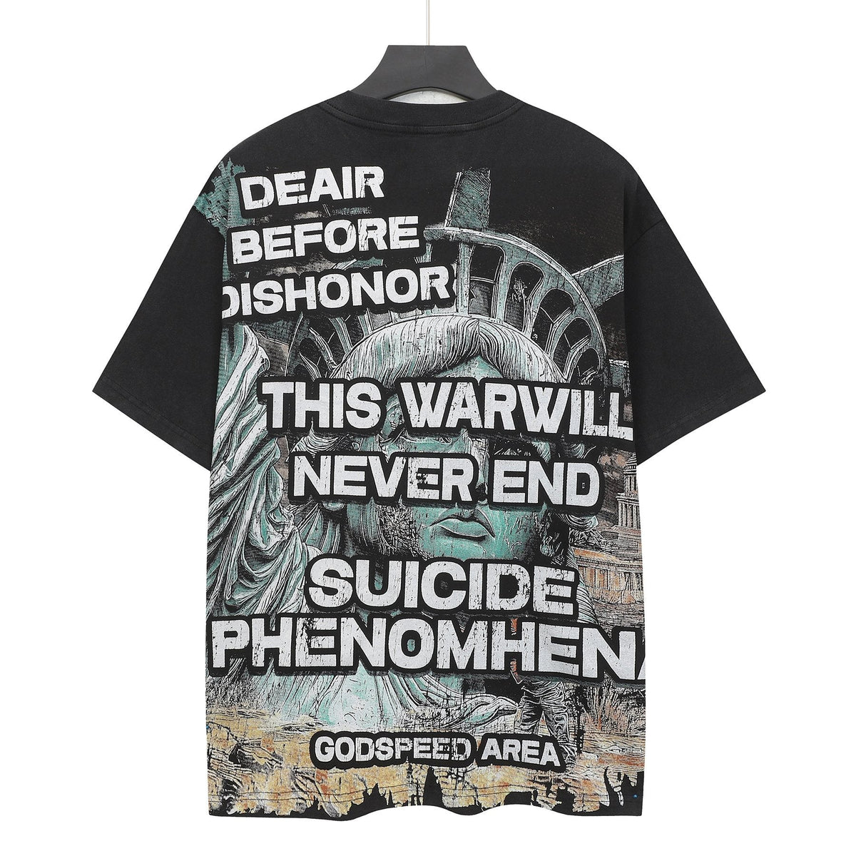 Godspeed Statue of Liberty Graphic T-Shirt ¡ª back