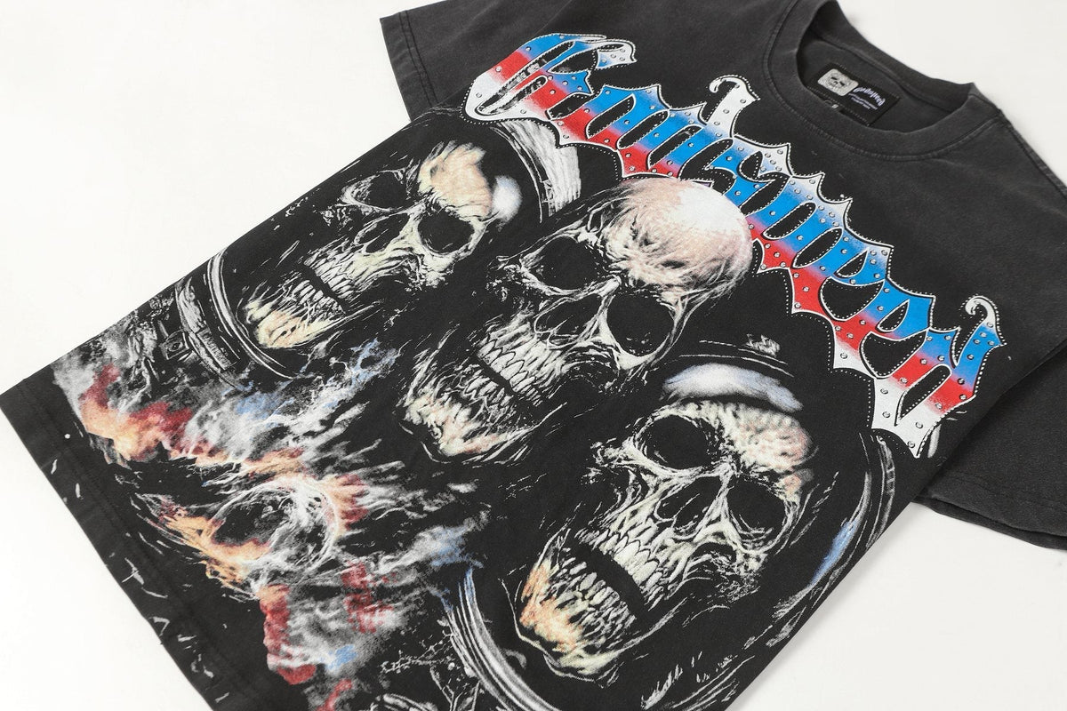 Godspeed World Tour Skull Graphic T-Shirt ¡ª detail