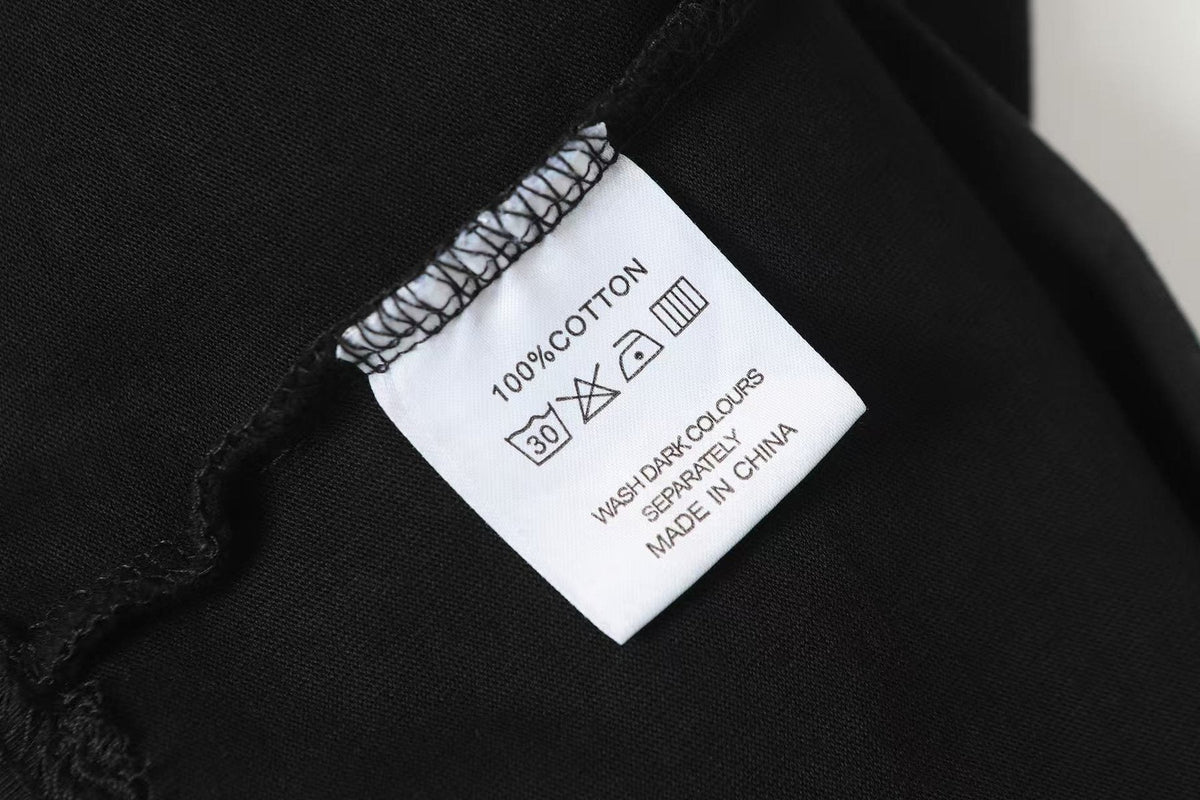 Godspeed Washed Black Car & Sun-Eye Graphic T-Shirt ¡ª neck_label
