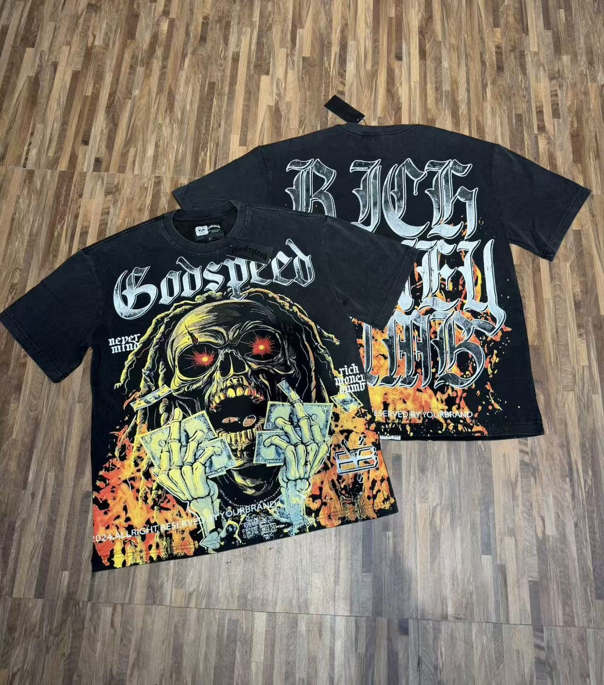 Godspeed Rich Money Drugs Graphic T-Shirt ¡ª context