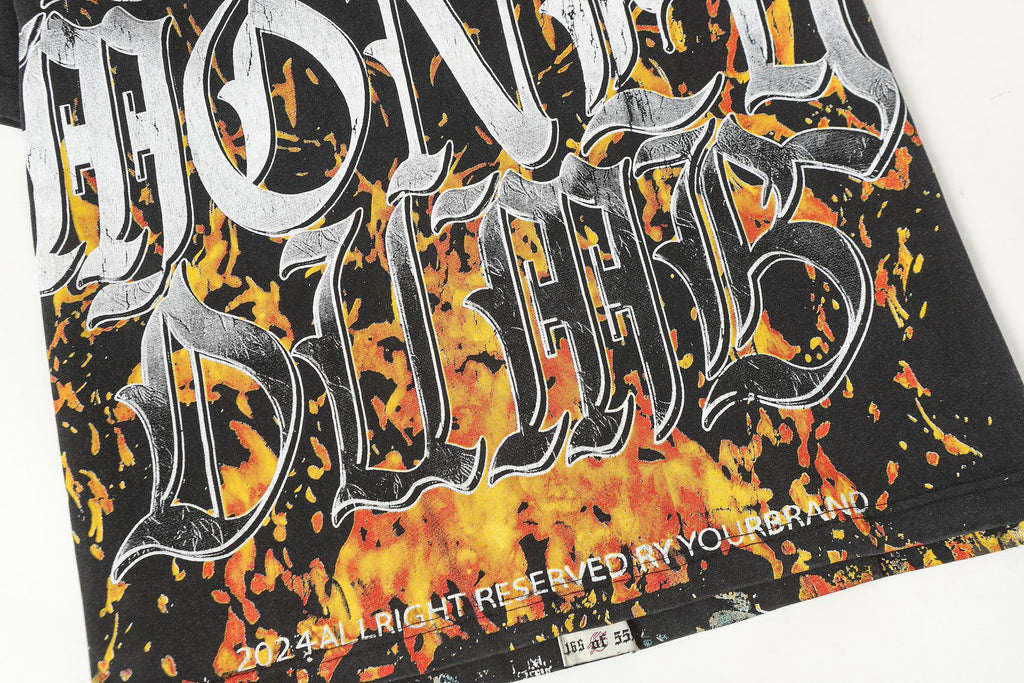 Godspeed Rich Money Drugs Graphic T-Shirt ¡ª detail