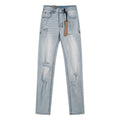Ksubi Distressed Light Wash Slim Tapered Jeans ¡ª hero