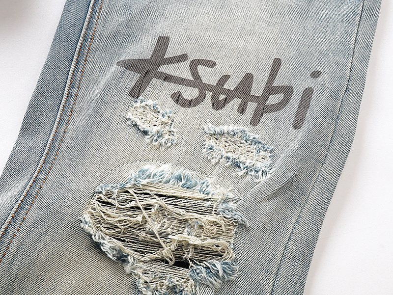 Ksubi Royalty Heroism Light Blue Skinny Jeans ¡ª detail