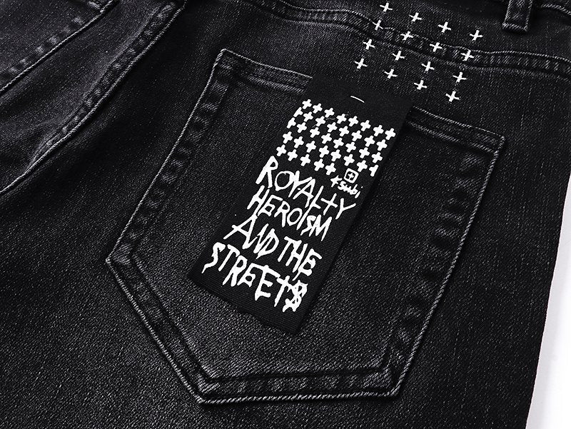 Ksubi Royalty Heroism Black Slim Tapered Jeans ¡ª detail