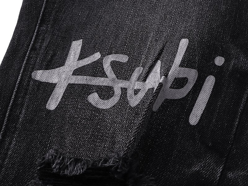 Ksubi Royalty Heroism Black Slim Tapered Jeans ¡ª detail