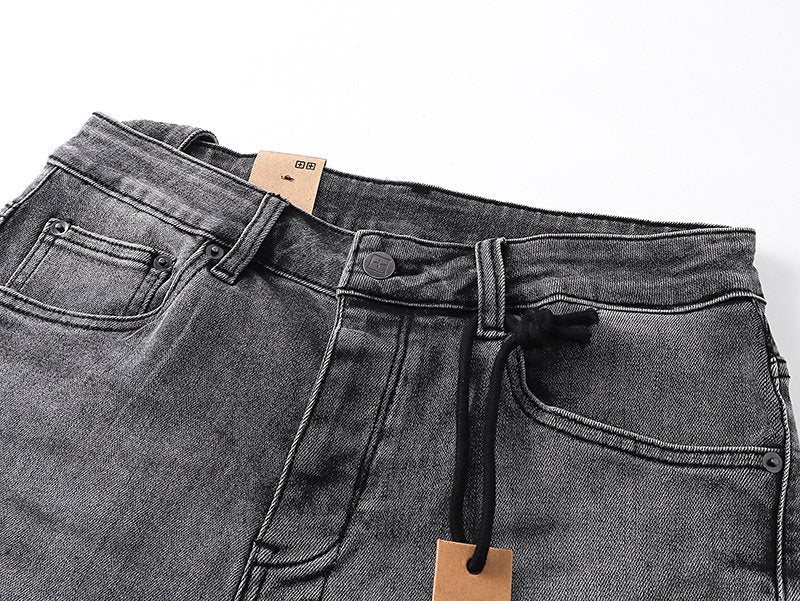 Ksubi Royalty Heroism Gray Wash Slim Jeans ¡ª detail