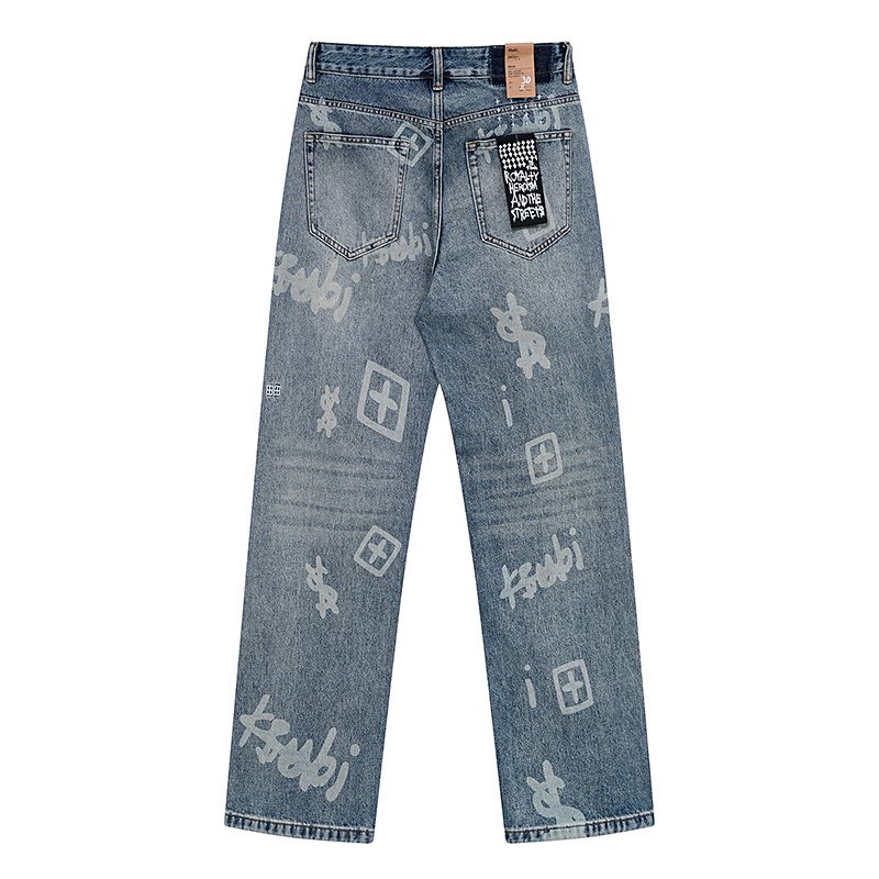Ksubi Royalty Heroism Printed Straight-Leg Jeans ¡ª back