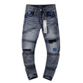 Purple Brand Patch Repair Washed Jeans - Blue ¡ª hero