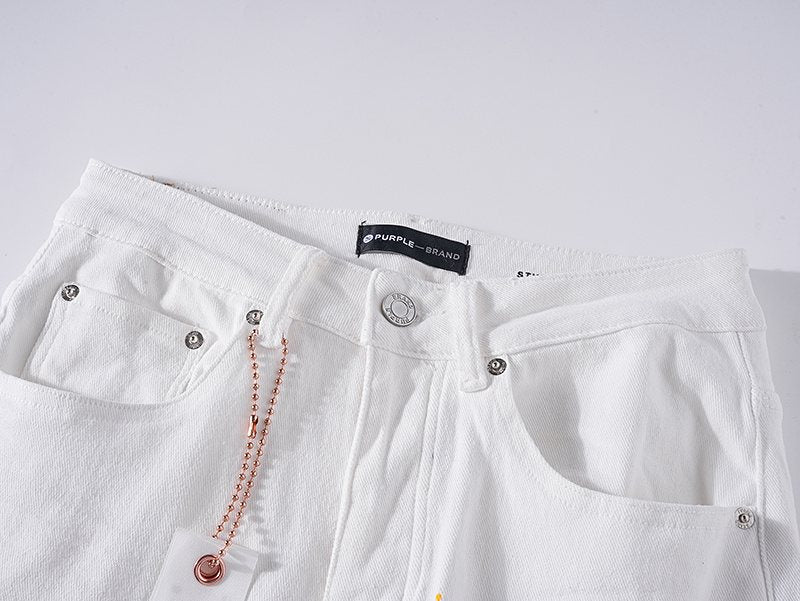Purple Brand Paint-Splatter Distressed Jeans ¡ª detail