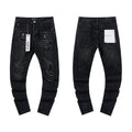 Purple Brand Black Paint-Splatter Distressed Jeans ¡ª hero