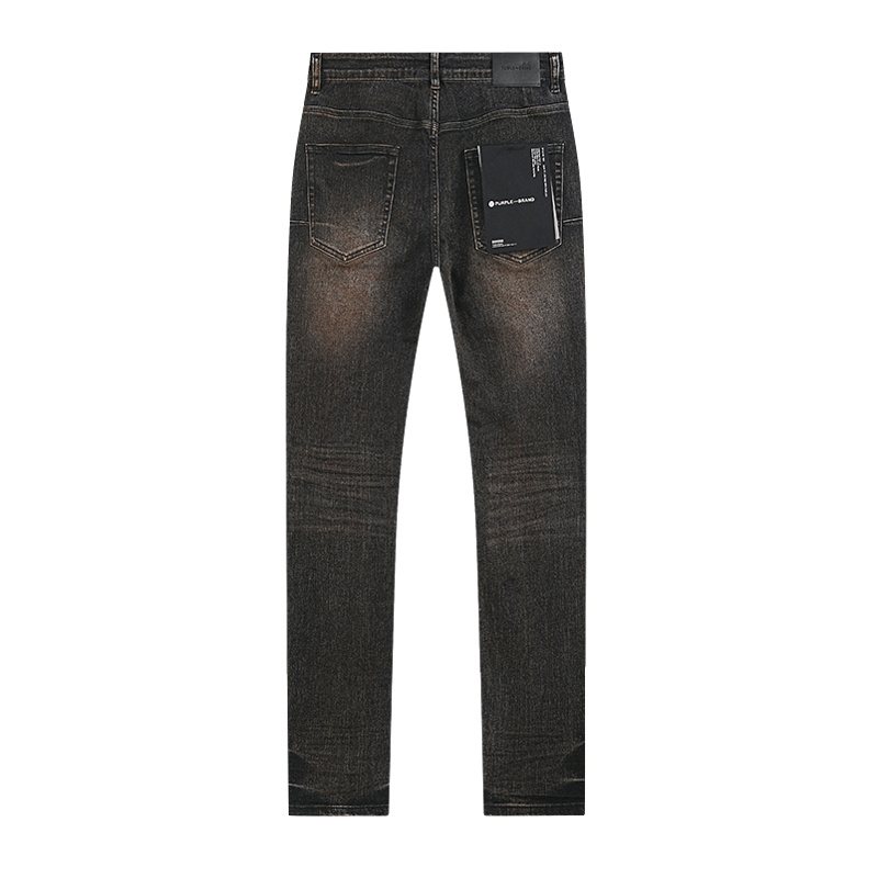 Purple Brand Black Distressed Skinny Jeans ¡ª back