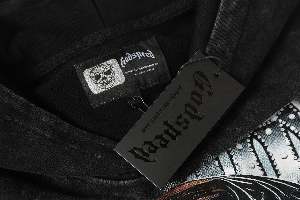 Godspeed Race Before Death Skull Graphic Hoodie ¡ª hang_tag