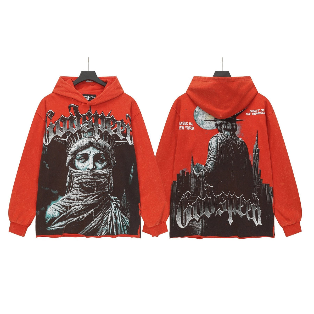 Godspeed Race Before Death Skull Graphic Hoodie ¡ª front