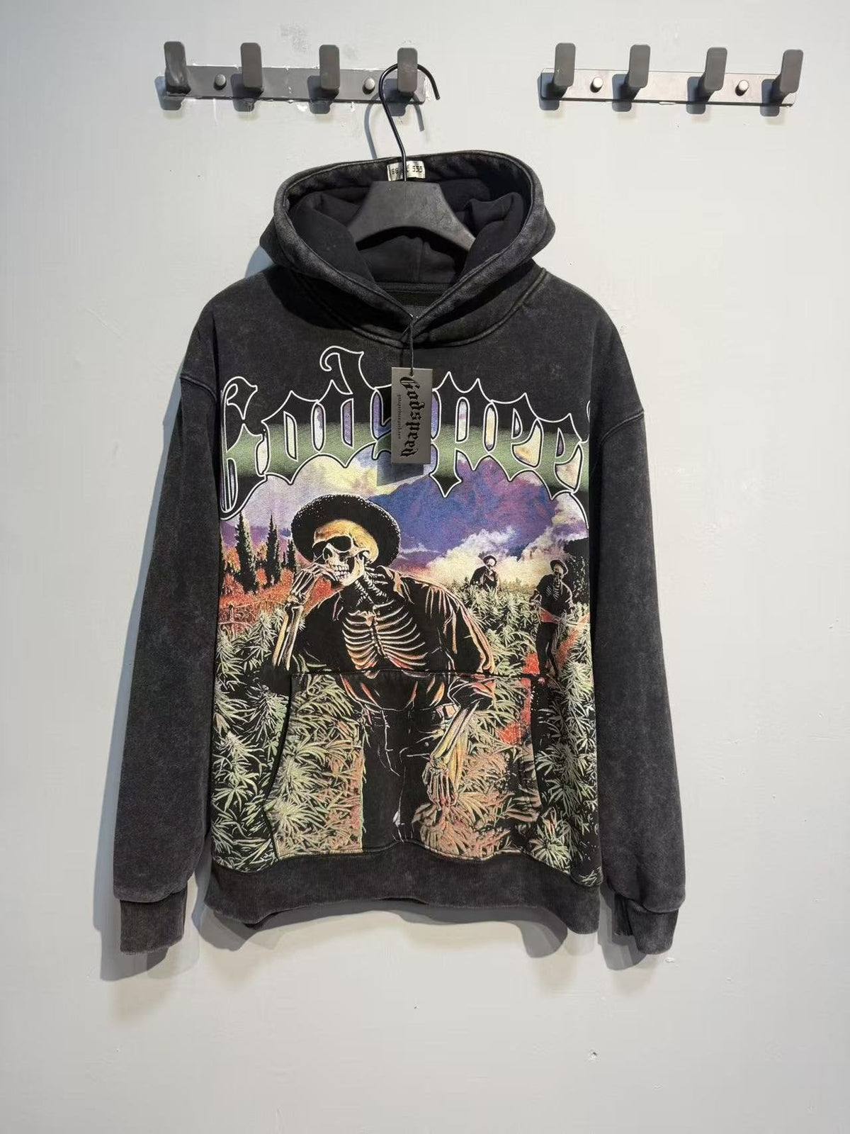 Godspeed Out of Many One Graphic Acid Wash Hoodie ¡ª context