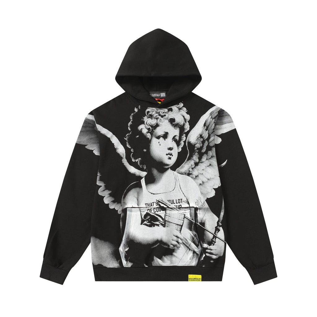 THAT'S A AWFUL LOT OF COUGH SYRUP Angel Tears Graphic Hoodie ¡ª hero