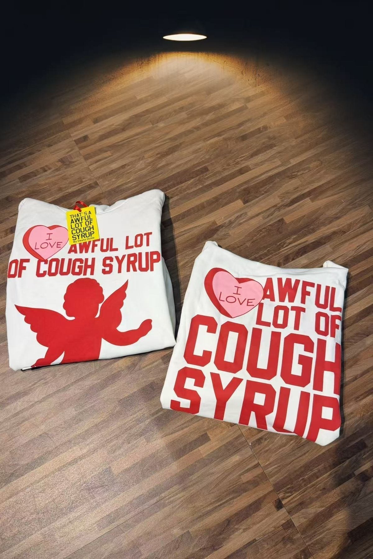 THAT'S A AWFUL LOT OF COUGH SYRUP Angel Tears Graphic Hoodie ¡ª context