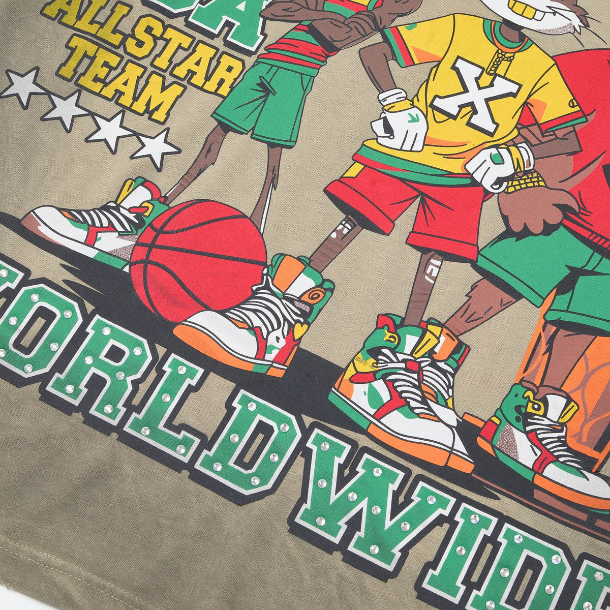 Rough Play DUAA All Star Graphic T-Shirt ¡ª detail