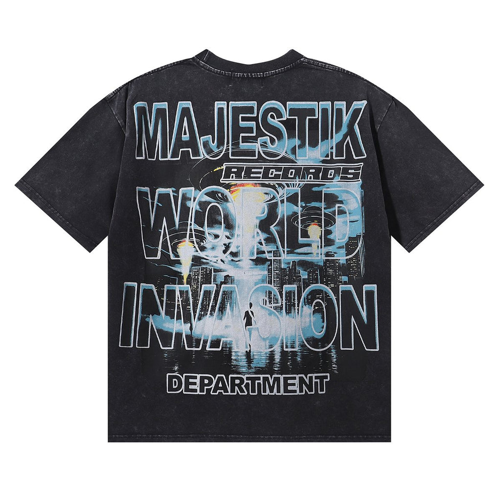 MAJESTIK 16 Department UFO Graphic T-Shirt ¡ª back