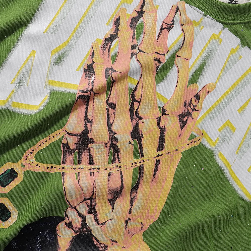 BKYS Revival Rhinestone Graphic Cropped T-Shirt ¡ª detail