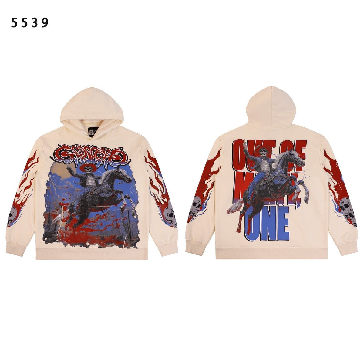 Godspeed Out of My Mind Cowboy Graphic Hoodie ¡ª front