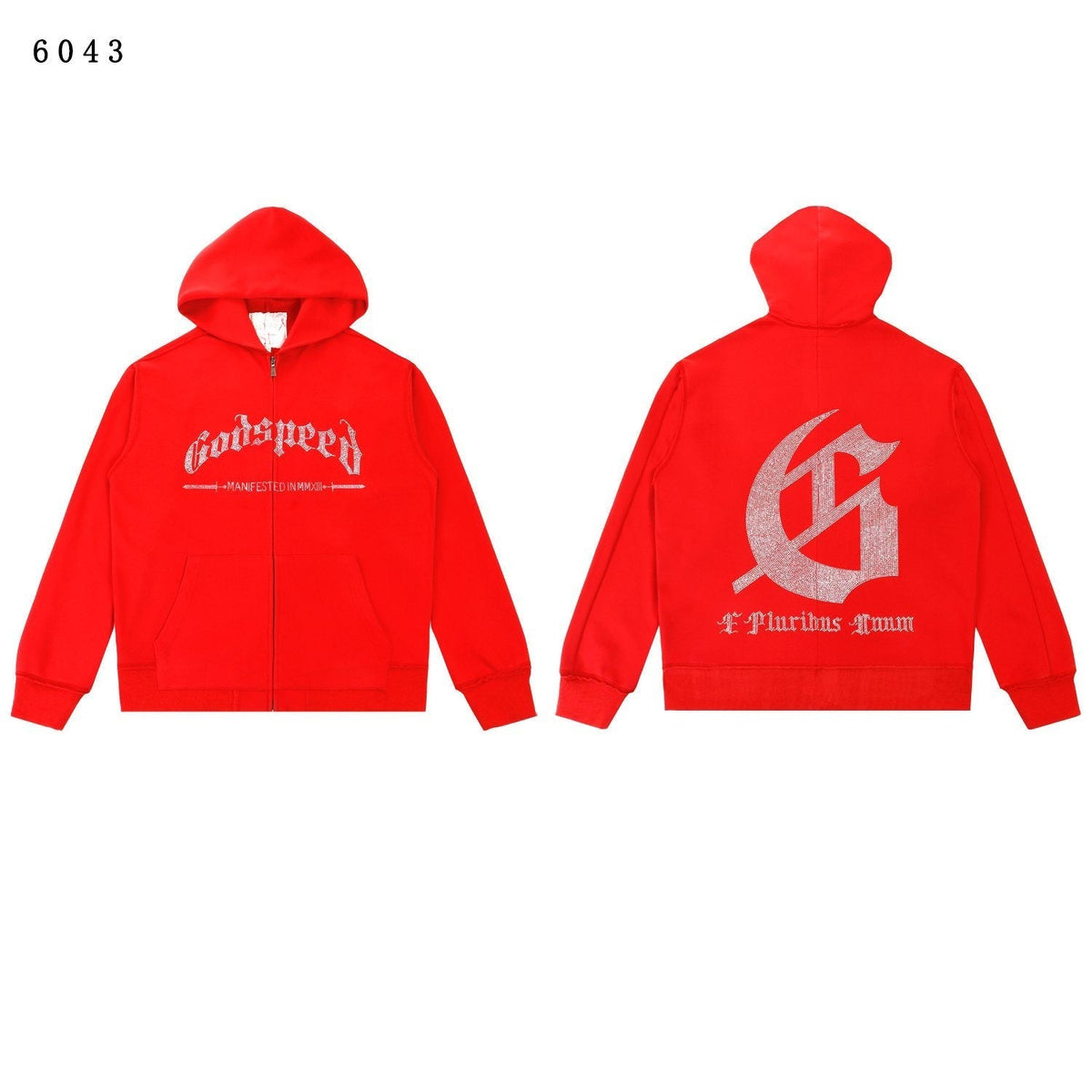 Godspeed E Pluribus Unum Eagle Zip Hoodie ¡ª front