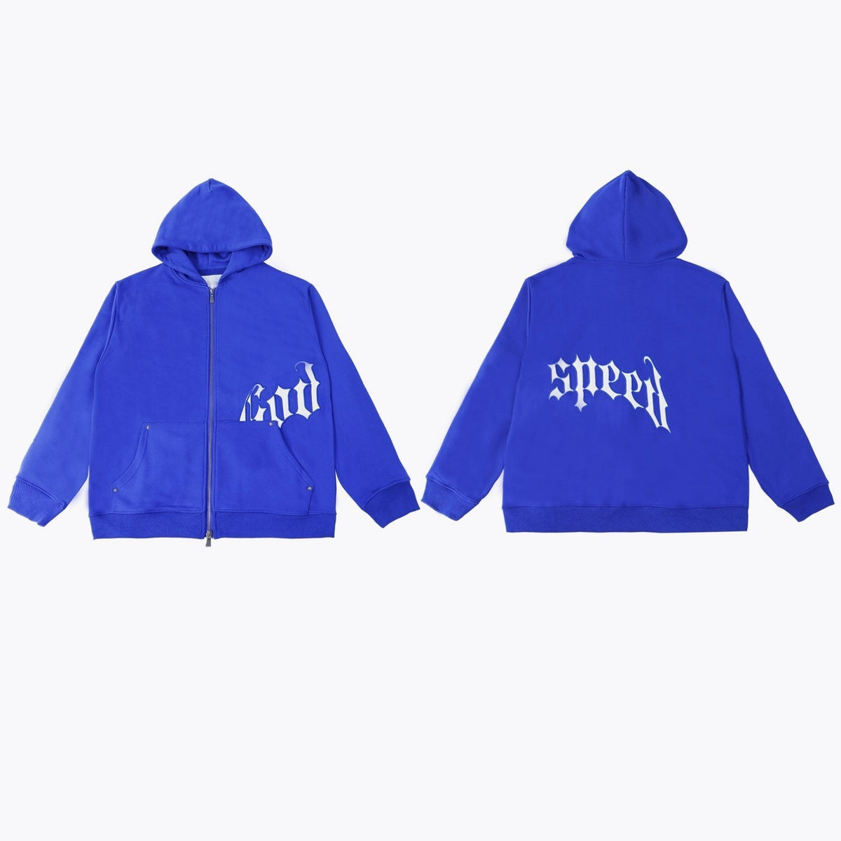 Godspeed Contrast Gothic Zip Hoodie ¡ª front